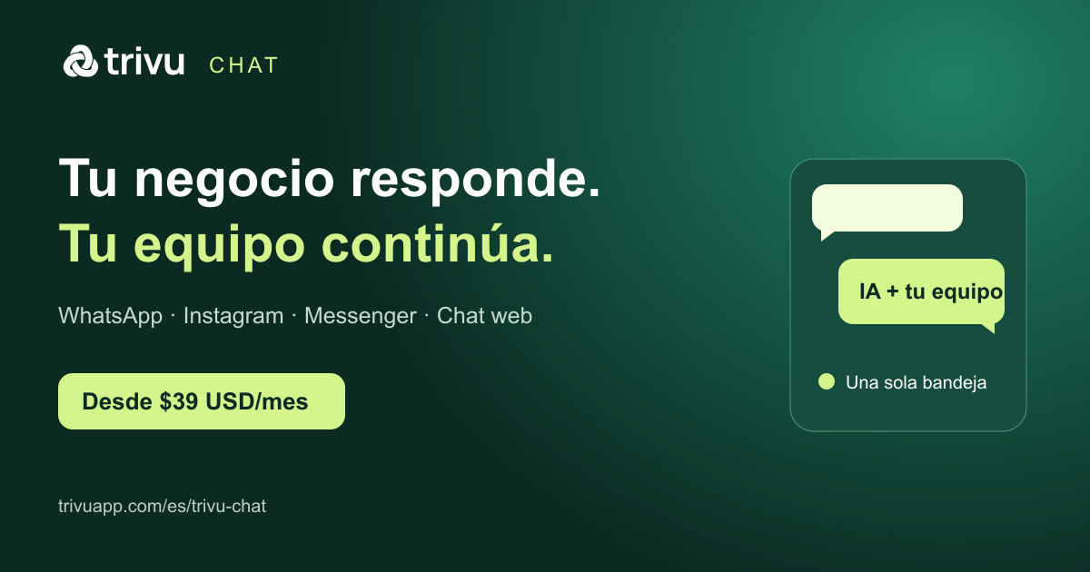 TRIVU Chat plans from $39 USD a month